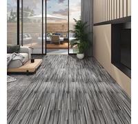 Generico Listoni Pavimento PVC 5,02 m² 2 mm Autoadesivi Grigio a Strisce,Grigio,18.45kg,146560