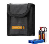 Generico Lithium Battery Bag, Flame Retardant Safety Protector, 8.7x7x4.2cm/3.43x2.76x1.65 inches High-Temperature Fireproof Guard for Drone Accessories, Battery Storage Case