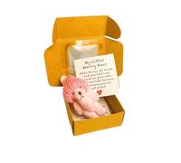 Generico Little Bear in Box, Handmade Mini Plush Bear in Box with Inspirational Card, Thoughtful Gift for Sympathy, Valentine's Day, Father's Day, Mother's Day and Christmas. (1PCS-A)