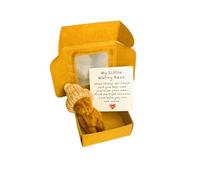 Generico Little Bear in Box, Handmade Mini Plush Bear in Box with Inspirational Card, Thoughtful Gift for Sympathy, Valentine's Day, Father's Day, Mother's Day and Christmas. (1PCS)