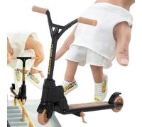 Generico Little Finger Scooters, Two Wheel Toys, Tiny Fingertip Game, Realistic Handlebar Design, Sturdy Alloy Build, Skill Training and Competitive Play with Friends and Family