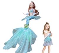 Generico Little Mermaid Toys - Classic Fashion Boll Princess Ispirata Al Film Small Mermaid Doll, Mobile E Squisito Per Regali Per Il Compleanno E Per Bambini