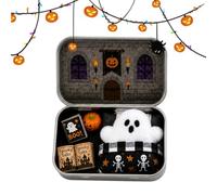 Generico Little Pocket Ghost In Tin Halloween Tabletop Decor