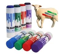Generico Livestock Marking Crayons - 8 Piece Animal ID Set | Waterproof