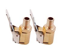 Genérico Lock On Air Chuck - Brass Tire Inflator | 2 pezzi Brass Locking Air Chuck Inflator Connector For Tire Inflation, Secure No-Leak Fit For Car, Truck, SUV, Motorcycle, Bike & RV