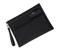 Generico Lockable Money Bag - Double Layer, With Lock, Secure | Cash Register Locked Wallet For Security | Women Men Bank Passports Secure Storage Travel Business Daily