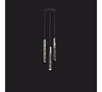 Generico Loft Moderno LED Lampadario K9 Crystal Chrome Duplex Duplex Stair Chandelier Soggiorno Soffitto da soffitto Appeso Lampada a Sospensione di Lusso,Stile Minimalista