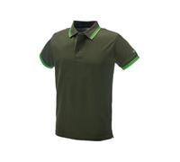 Generico Logica Professional Polo Uomo Maniche Corte 100% Cotone Piquet con Dettagli a Contrasto Modello Summer (IT, Testo, L, Regular, Regular, Verde)