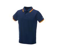 Generico Logica Professional Polo Uomo Maniche Corte 100% Cotone Piquet con Dettagli a Contrasto Modello Summer (IT, Testo, XL, Regular, Regular, Blu)
