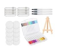 Generico Loisirs Créatifs - Peinture Enfant | Kit Mousse, Marqueurs Peinture DIY Texture 3D, Set Loisirs Créatifs, Activité Artistique Maternelle Préscolaire Pour École Maison Cadeau