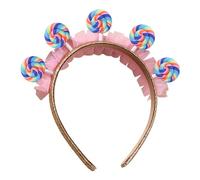 Generico Lollipop Headband Girls, Hair Accessory, 6.69x6.69x0.39 inches Fun Costume Headwear Cute Pink Candy, Adorable Photo Prop for, Sweet Themed Party Decoration for Kids