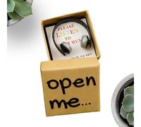 Generico Long Distance Note Box, Mother’s Day Keepsake, Headphone Decoration Pocket for Greeting Cards, Perfect for Son, Daughter, Mother, Dad, Desk, Bookshelf, Bedside, Workplace Display and Gift