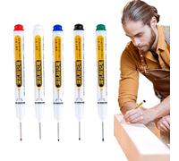 Generico Long Nib Marker - Carpenter Pen For Bathroom & Tile, 20mm Extra-Long Reach Deep Hole Marker, Permanent Waterproof Ink | Precision Layout Tool, Carpenters, Builders, Construction