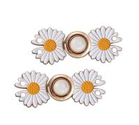 Genérico Loose Jeans Button Pins - 2 Pairs Pants Button Waist Pins - Adjustable Pants Buttons Tightener, Metal Buttons Tighteners, Detachable Waist Tightener Buckles Decorative For Loose Jeans, Pant