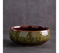 Generico Lotus Bowl Planter, Indoors Ceramic Round Lotus Bowl, Unique Glazed Aesthetic Ceramic Bonsai for Water Plants, Applicable to Hydroponic Plant, Succulent Plants (B)