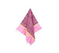 Generico Lovely Beach Fouta New Leopard 100% Cotone Telo Mare con Frange Asciugamano Pareo da Spiaggia 180 x 90 cm (Rosa)