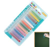 Generico Low Dust Blackboard Chalk - Writing Chalk Sticks for School Office Teaching | Smooth Calcium Chalks Formula with Clear Marking, Easy Erase Board for Classroom Lessons Presentations