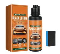 Generico Lozione Nera per Plastiche Auto | Rinnovatore per Plastiche Nere | Cura degli Interni Auto | Restituisce Lucentezza a Plastiche e Gomme Sbiadite (1 Pezzo)