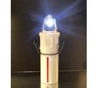 Generico LUCE BIANCO INTERMITTENTE - LUMINO ELETTRONICO VOTIVO PER CIMITERO - EXTRADURATA BATTERIA | Candele led a batteria sostituibile per cimitero. (PICCOLO PER OSSARIO | Durata: 8 mesi)