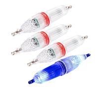 Generico Luce Che Attira Pesci,4 Pezzi Set Attrezzi Lampada Impermeabile per Esca E Richiamo,Luce Esca da Subacquea Impermeabile | per Esterni, Stagno, Lago, Riva, Acque Poco Profonde, Acqua & Salata