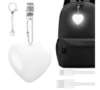 Generico Luce Da Borsa LED, 5,25 * 3 * 2,2cm Handtaschenlicht Forma Cuore, Luce Da Borsetta A Forma Di Cuore Attivata Al Tocco, Love Wallet Tote Bag Touch Sensing Light, ABS, A Donne, Ragazze, Amiche