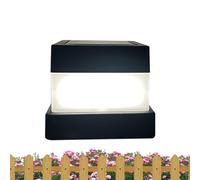 Generico Luce Da Esterno Per | Lanterna Quadrata Impermeabile - Copri per Luce da Recinzione a Ricarica Solare,Per Strada Privata Campeggio Strada Cancello Giardino Balcone Piscina