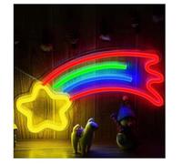 Generico luce decorativa Insegna al neon a forma di arcobaleno, lampada per decorazioni per feste e festività(Neon-3)