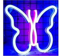Generico luce decorativa Insegna al neon a LED con luce notturna, lampada a farfalla per la decorazione della casa, del matrimonio(Neon-4)