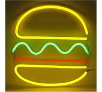 Generico luce decorativa Insegna al neon per hamburger, luce notturna a LED per la pubblicità del ristorante, luce notturna al neon