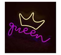 Generico luce decorativa Insegne al neon, lettere blu, luci a LED per lampade a per corona decorative per feste di compleanno decorazioni per bar(Neon-2)