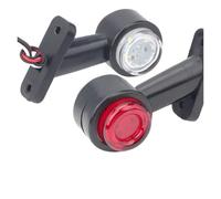Generico Luce Di Posizione Laterale A LED Per Camion Dual Face Luci Ingombro Bianche Rosse Per Trattore A Rimorchio Lampada Del Per Camper 12V 24V Freccia Specchietto Laterale(2 pezzi)