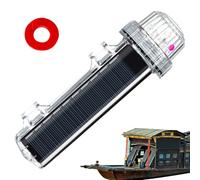 Generico Luce Di Segnale Marino - Luce Di Etichettatura Della Rete Da Solare | Lampada Segnale Impermeabile | 1.57x7.09 Pollici | Lampada Rilevamento Del Controllo Della Intelligente Per Navig