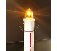 Generico LUCE GIALLO INTERMITTENTE - LUMINO ELETTRONICO VOTIVO PER CIMITERO - EXTRADURATA BATTERIA | Candele led a batteria per cimitero. (PICCOLO PER OSSARIO | Durata: 8 mesi)