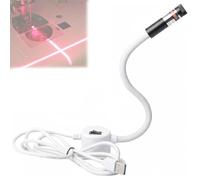 Generico Luce Laser per Trapuntatura con Posizionamento Magnetico per Macchina da Cucire, Guida Laser Rossa per Cuciture Dritte, Guida Laser Regolabile per Allineamento Preciso(Cross)