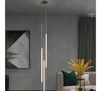 Generico Luce pendente, Lampada a sospensione a forma di ristorante design for illuminazione a LED a soffitto a morbida della linea lampadari morbidi attico duplex(Warm White,Floor Lamp Black)