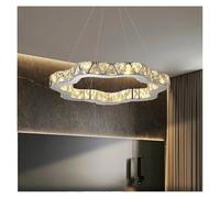 Generico Luce Pendente, Lampadario di Cristallo a soffitto con Altezza Regolabile, a Forma di Stella/esagono Dorato, for Soggiorno e Sala da Pranzo.(AD60CM)