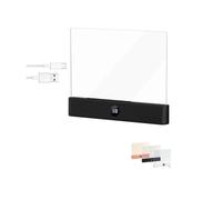 Generico Luce per libri a LED intelligente, Luce per libri piatta, Luci notturne per la protezione degli occhi degli studenti con 3 colori e timer, Regolazione della luminosità, Alimentata a batteria