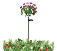 Genérico Luce solare esterna - Illuminazione decorativa a bouquet LED - a per prato, per ingresso, cortile, giardino posteriore, , fattoria, balcone