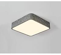 Generico Luce sospesa, Lampada Da Soffitto Decorativa Rossa Retrò Grigia Con Luci For Balcone Camera Letto Corridoio Giallo Minimalista Stellato(Square Dark Grey)