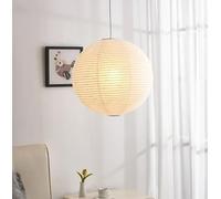 Generico Luce sospesa, Lampadario a sospensione in carta di riso con lanterna artistica for camera da letto, soggiorno, studio, lampada a in(D30cm,3 colors light)