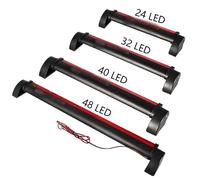 Generico Luce Stop Supplementare Red 12V Car Third Brake Lights Bar Universal Rear High Mount Spia Di Arresto Segnale Parcheggio Lampada Truck 1Pcs(32 Light source)