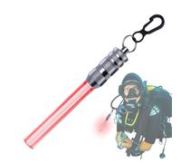 Genérico Luce subacquea, torcia subacquea impermeabile con clip, 2 modalità, accensione/lampeggiante costante, luce di segnale, luce a LED con batterie per pesca subacquea