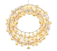 Generico Luces De Navidad Cuerda - 50 LED Guirnalda | Impermeable Alce Copo Nieve, Decoración Para Fiesta Hogar Sala Estar Dormitorio Oficina Jardín Exterior Terraza Cumpleaños Evento Navidad