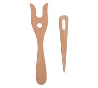 Generico Lucet Knitting Crochet Set - Big Eye Needle Sewing Braiding Fork Kit | Woven Needles Crochets Hooks | DIY Crafts Accessories | Cord Making | Yarn Weaving Shuttles Tools