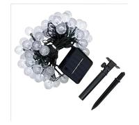 Generico Luci Decorative solari for Esterni, luci solari con Sfera di Cristallo, 8 modalità, Impermeabili, Adatte for Decorazioni da Giardino e Feste(Warm White,22M,Small(1.8))