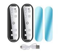 Generico Luci di avvertimento a LED - Luci stroboscopiche, luce ambra, ambiente della portiera 'auto | Segnale di sicurezza posteriore anticollisione, con modalità lampeggianti luminose, di sicur