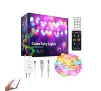 Generico Luci di natale smart wifi catena luminosa albero led color christmas musica (10 METRI 100 LED)
