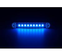Generico LUCI LED INGOMBRO 9 LED 12/24 PER CAMION CAMPER RIMORCHIO VOLTIMETRO E CICALINO (LED INGOMBRO BLU)