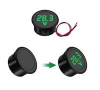 Generico LUCI LED INGOMBRO 9 LED 12/24 PER CAMION CAMPER RIMORCHIO VOLTIMETRO E CICALINO (VOLTIMETRO 12 V)