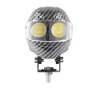 Generico Luci LED per moto per casco - Faretto bicolore impermeabile per e visibilità notturna, Illuminazione a LED durevole con modalità flash, moto per strada, turismo, avventura, guida all'